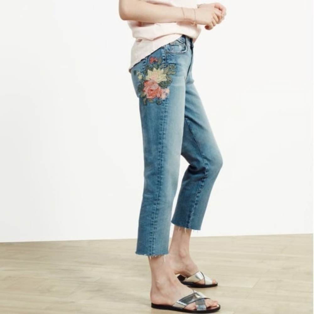 Joes Jeans the Debbie Embroidered High Rise Crop